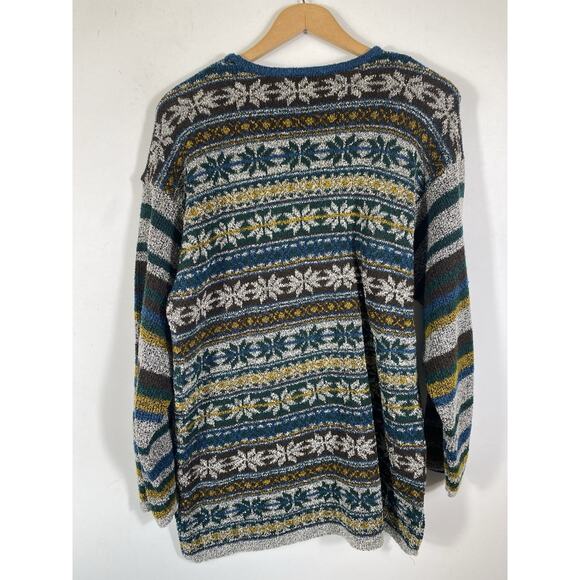 The Avenue Sweater Size 1X Womens Nordic Fair Isle Tunic Womens Cabincore Ski - Picture 13 of 16